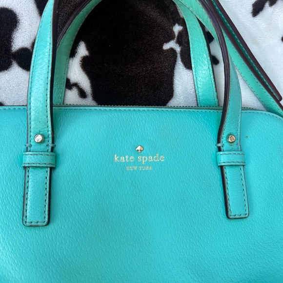 Kate Spade Aqua Leather Satchel - Picture 2 of 8